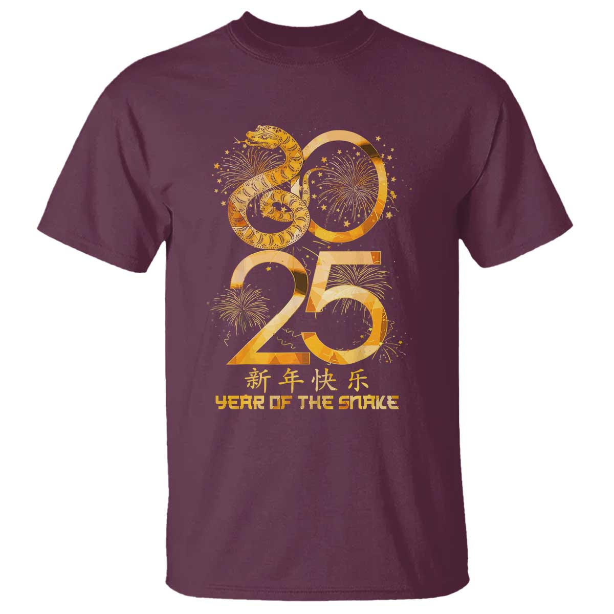 Lunar New Year 2025 T Shirt Chinese Year Of The Snake - Wonder Print Shop