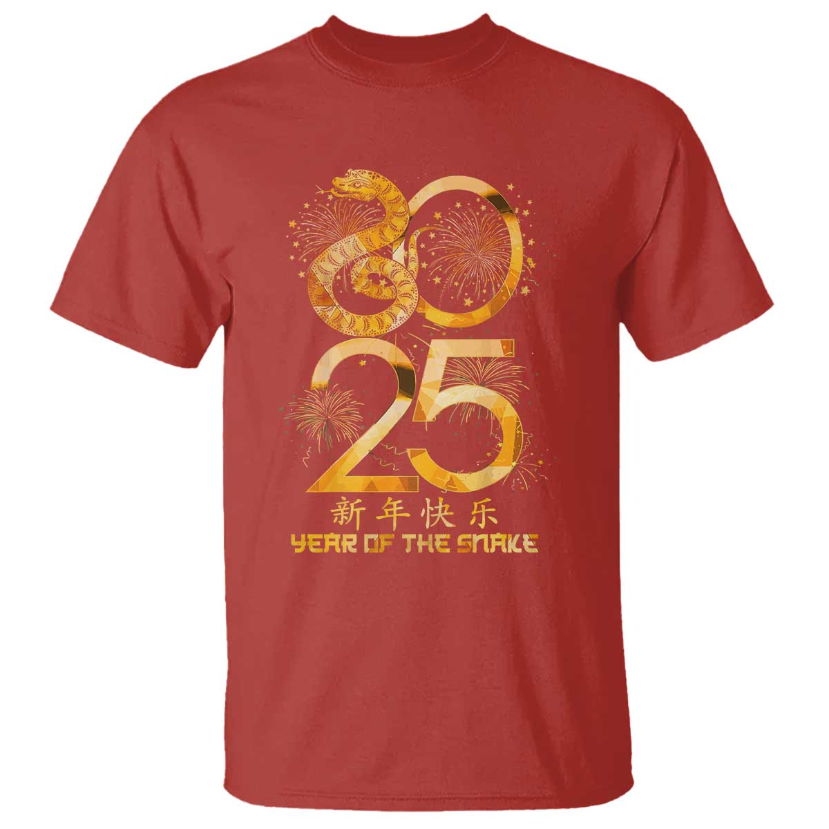 Lunar New Year 2025 T Shirt Chinese Year Of The Snake - Wonder Print Shop