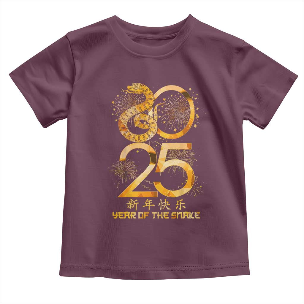 Lunar New Year 2025 Toddler T Shirt Chinese Year Of The Snake