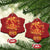 Year Of The Snake 2025 Lunar New Year Christmas Ornament Zodiac Snake Charm Red Decor for Luck