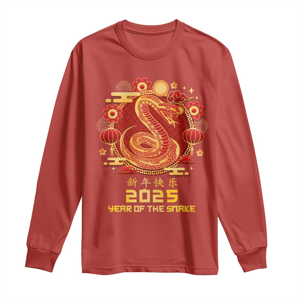 Year Of The Snake 2025 Lunar New Year Long Sleeve Shirt