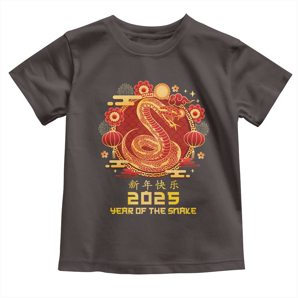 Year Of The Snake 2025 Lunar New Year Toddler T Shirt