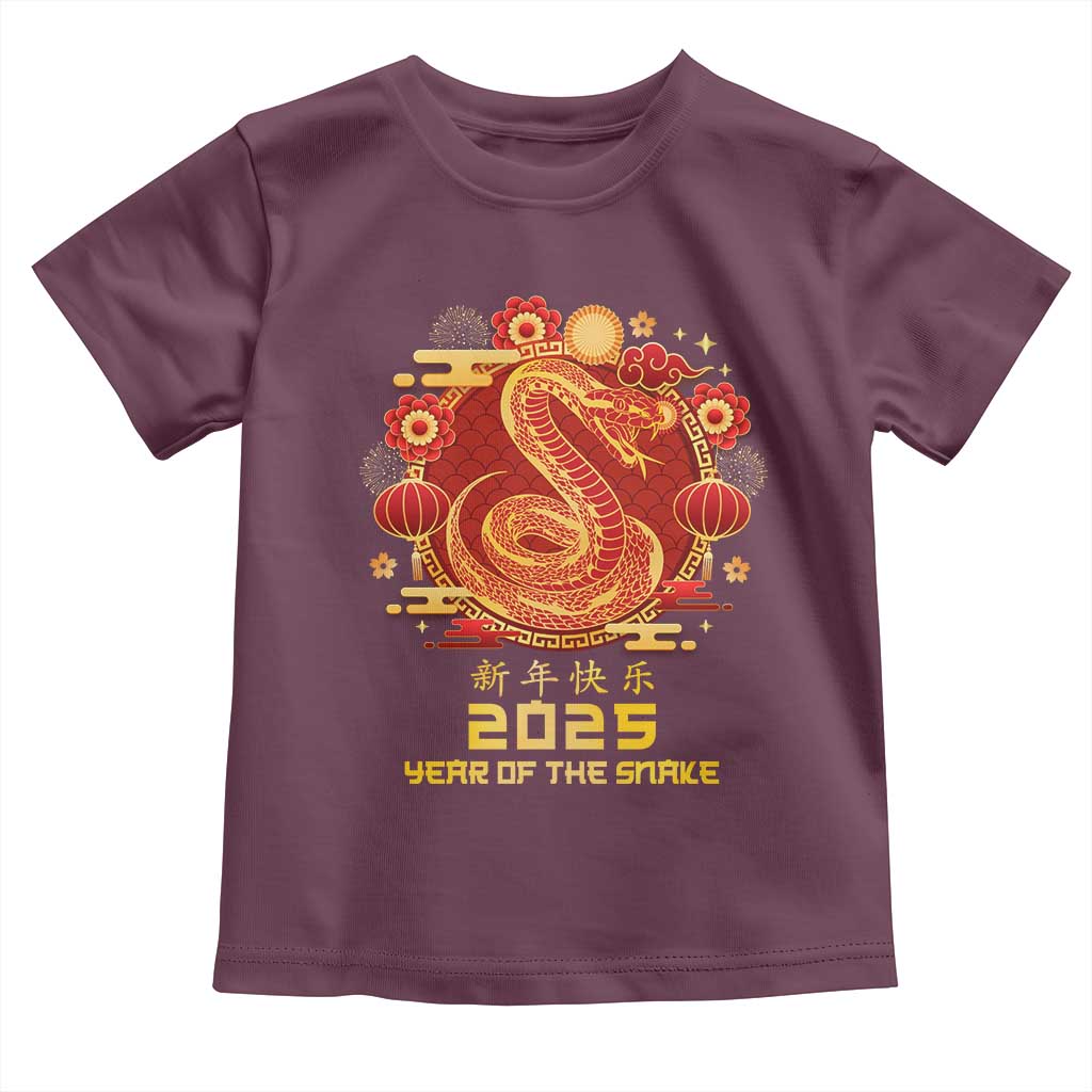 Year Of The Snake 2025 Lunar New Year Toddler T Shirt
