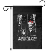 Stranger Christmas Garden Flag Funny Murray He Sees You Vintage - Wonder Print Shop