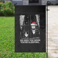 Stranger Christmas Garden Flag Funny Murray He Sees You Vintage - Wonder Print Shop