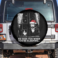 Stranger Christmas Spare Tire Cover Funny Murray He Sees You Vintage - Wonder Print Shop