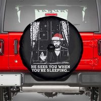 Stranger Christmas Spare Tire Cover Funny Murray He Sees You Vintage - Wonder Print Shop