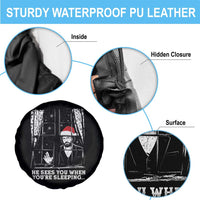 Stranger Christmas Spare Tire Cover Funny Murray He Sees You Vintage - Wonder Print Shop