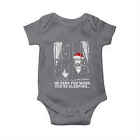 Stranger Christmas Baby Onesie Funny Murray He Sees You Vintage - Wonder Print Shop