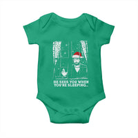 Stranger Christmas Baby Onesie Funny Murray He Sees You Vintage - Wonder Print Shop