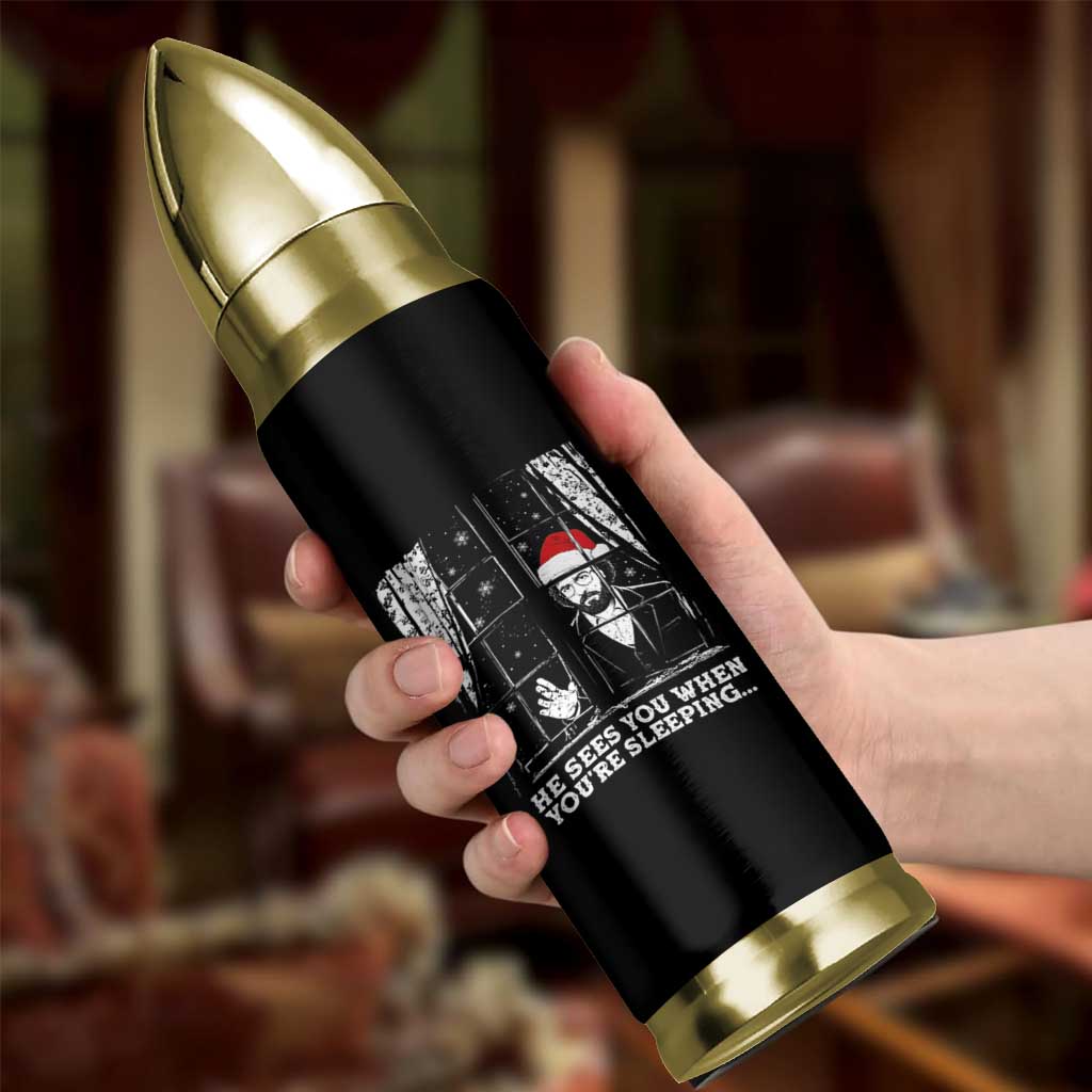 Stranger Christmas Bullet Tumbler Funny Murray He Sees You Vintage - Wonder Print Shop