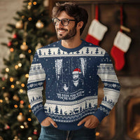 Stranger Xmas Ugly Christmas Sweater Funny Murray He Sees You Vintage - Wonder Print Shop