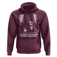 Stranger Christmas Hoodie Funny Murray He Sees You Vintage - Wonder Print Shop
