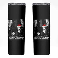 Stranger Christmas Skinny Tumbler Funny Murray He Sees You Vintage - Wonder Print Shop