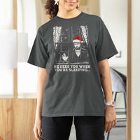 Stranger Christmas T Shirt For Women Funny Murray He Sees You Vintage - Wonder Print Shop