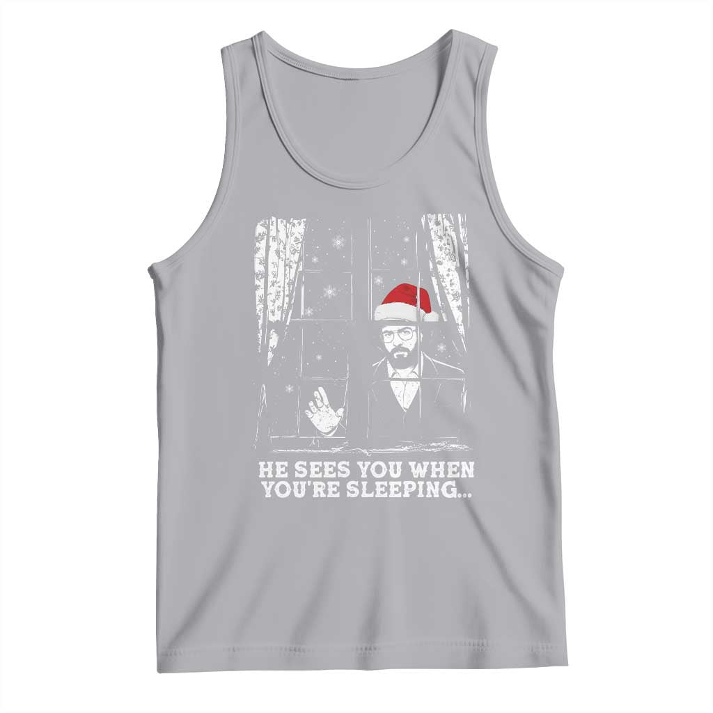 Stranger Christmas Tank Top Funny Murray He Sees You Vintage - Wonder Print Shop