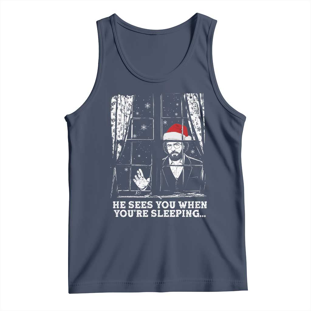 Stranger Christmas Tank Top Funny Murray He Sees You Vintage - Wonder Print Shop