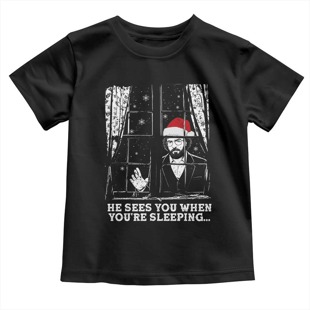 Stranger Christmas Toddler T Shirt Funny Murray He Sees You Vintage - Wonder Print Shop