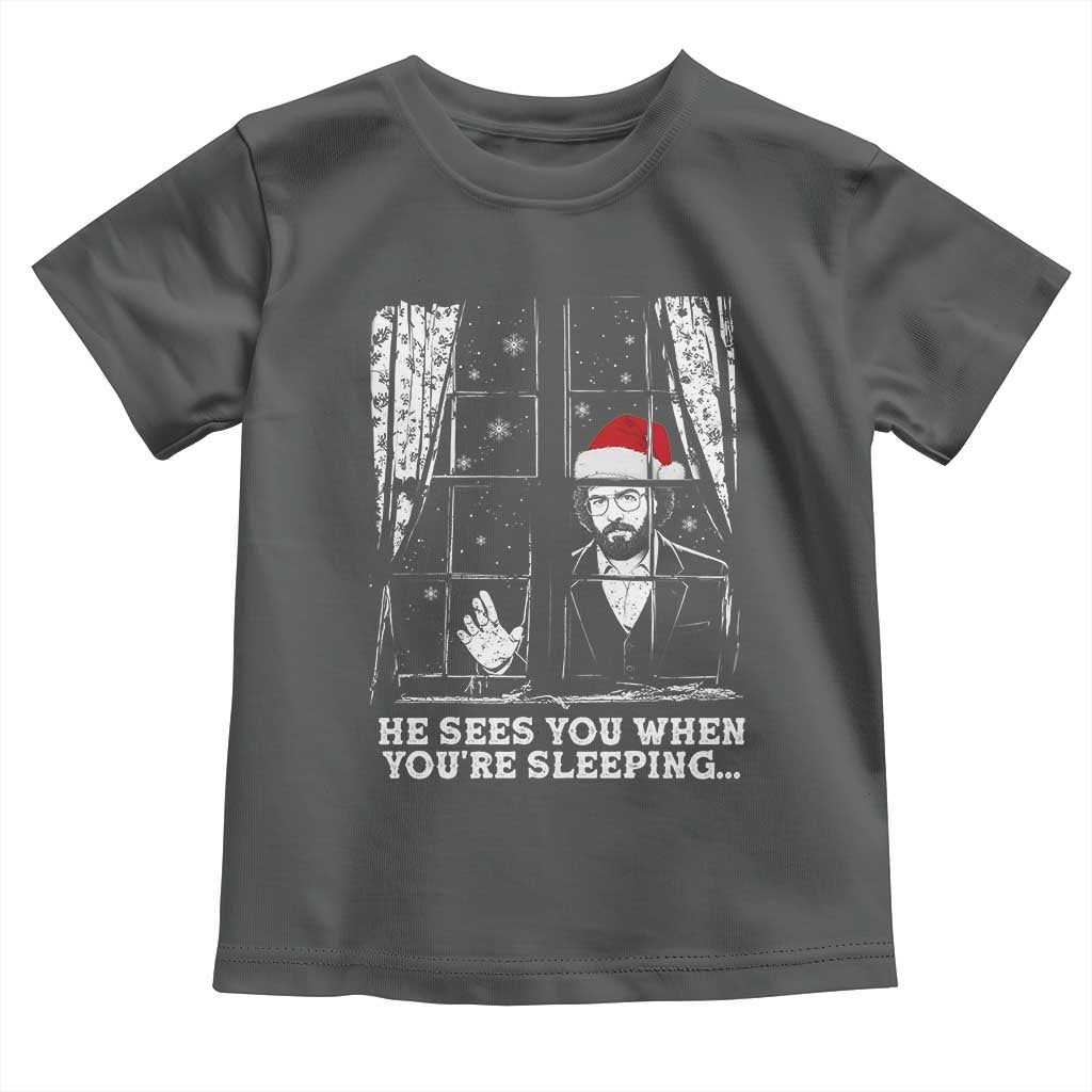 Stranger Christmas Toddler T Shirt Funny Murray He Sees You Vintage - Wonder Print Shop