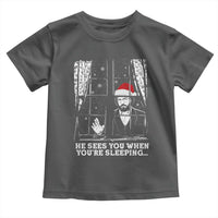 Stranger Christmas Toddler T Shirt Funny Murray He Sees You Vintage - Wonder Print Shop