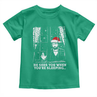 Stranger Christmas Toddler T Shirt Funny Murray He Sees You Vintage - Wonder Print Shop