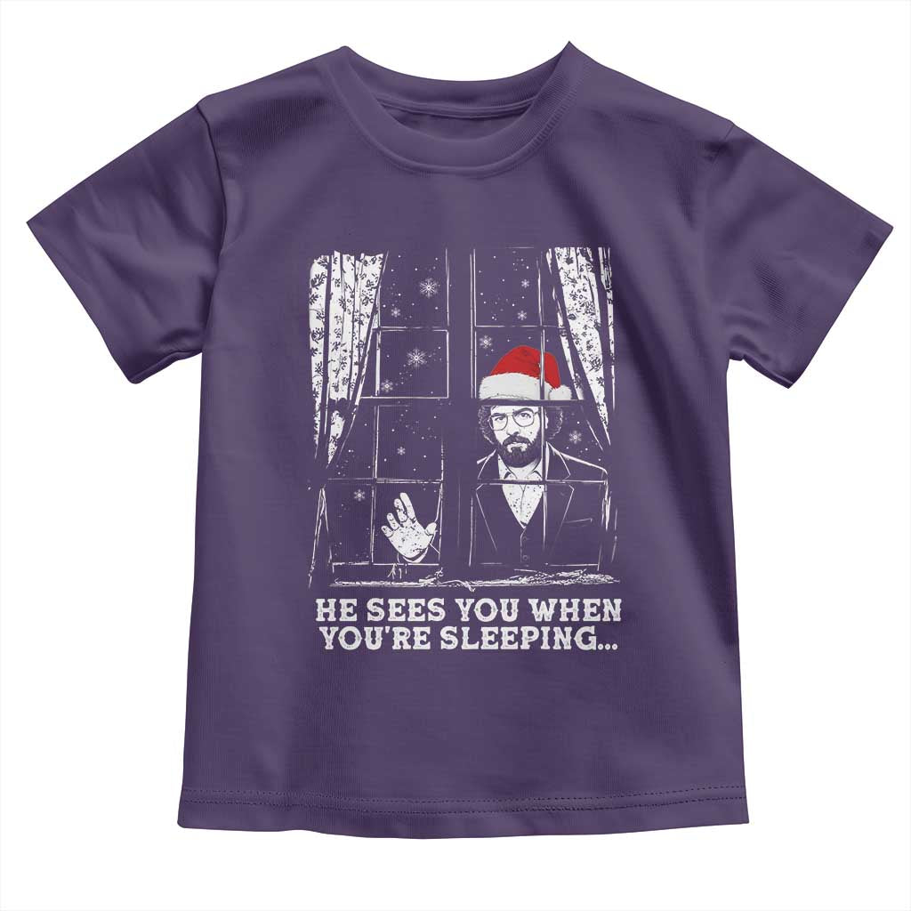 Stranger Christmas Toddler T Shirt Funny Murray He Sees You Vintage - Wonder Print Shop