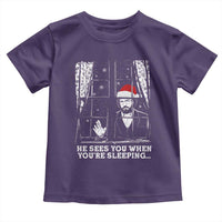 Stranger Christmas Toddler T Shirt Funny Murray He Sees You Vintage - Wonder Print Shop
