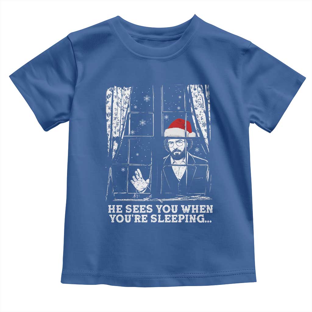 Stranger Christmas Toddler T Shirt Funny Murray He Sees You Vintage - Wonder Print Shop