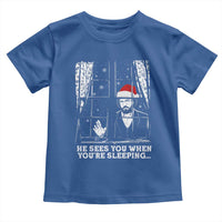 Stranger Christmas Toddler T Shirt Funny Murray He Sees You Vintage - Wonder Print Shop