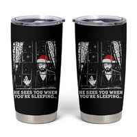 Stranger Christmas Tumbler Cup Funny Murray He Sees You Vintage - Wonder Print Shop