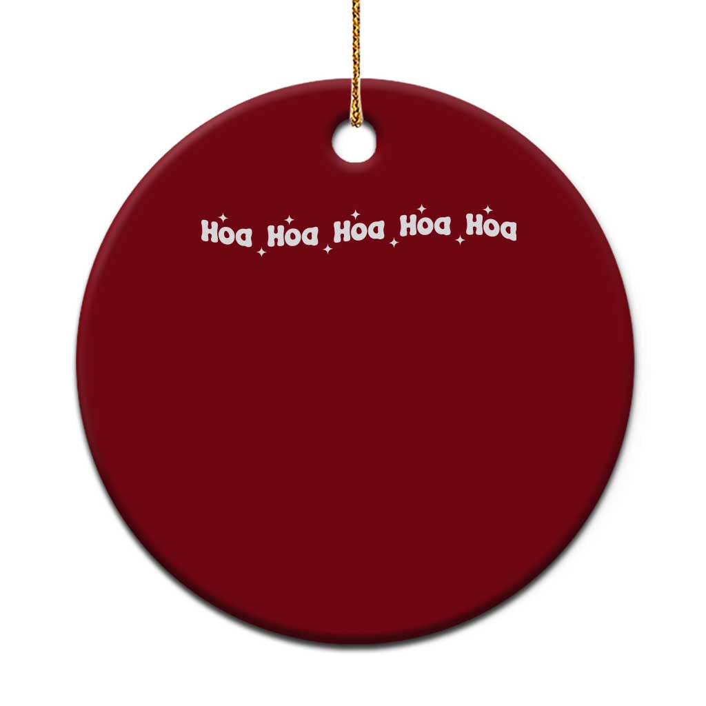 Hoa Hoa Hoa Ceramic Ornament Funny Book Lover - Wonder Print Shop