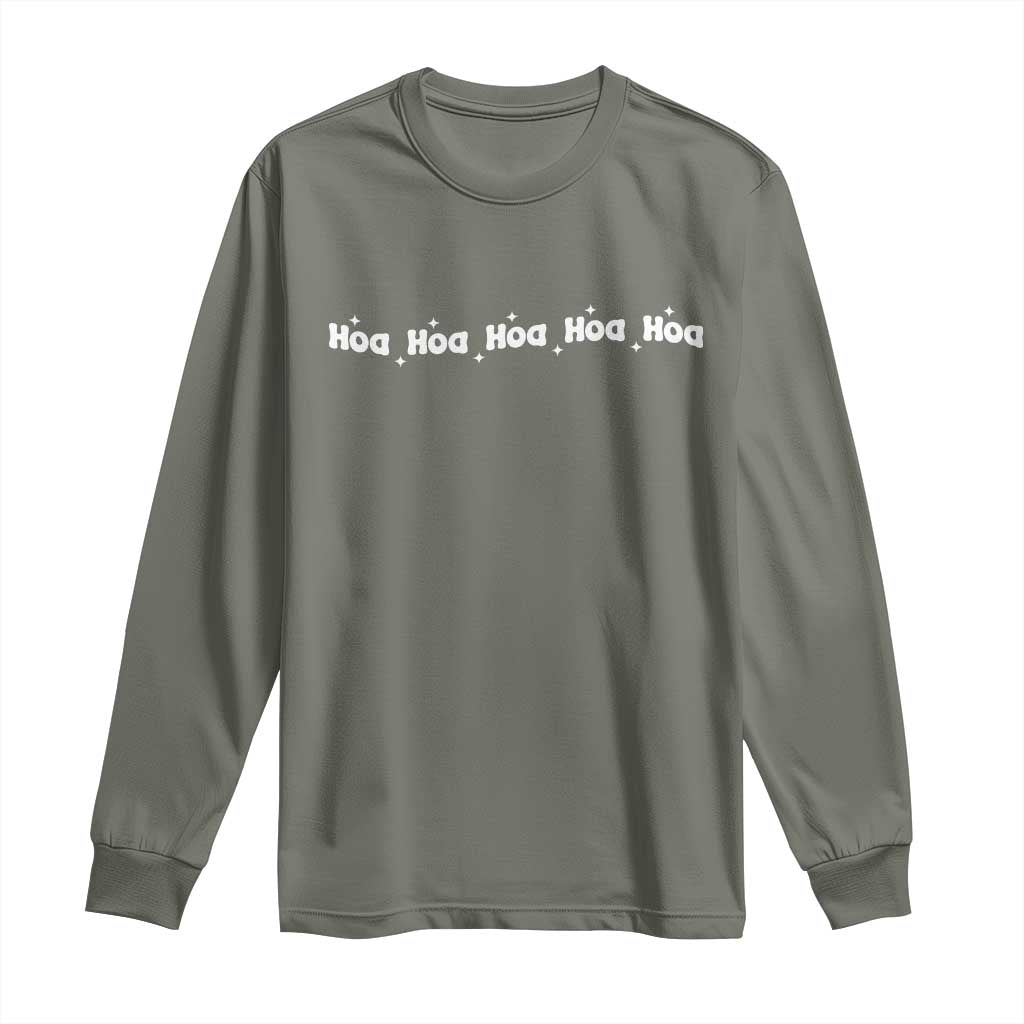 Hoa Hoa Hoa Long Sleeve Shirt Funny Book Lover - Wonder Print Shop