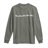 Hoa Hoa Hoa Long Sleeve Shirt Funny Book Lover - Wonder Print Shop