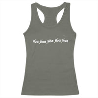 Hoa Hoa Hoa Racerback Tank Top Funny Book Lover - Wonder Print Shop