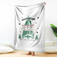 Vintage Nakatomi Plaza 1988 Christmas Party Throw Blanket - Wonder Print Shop
