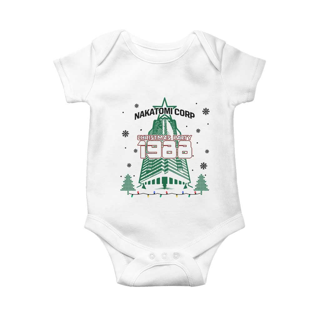 Vintage Nakatomi Plaza 1988 Christmas Party Baby Onesie - Wonder Print Shop