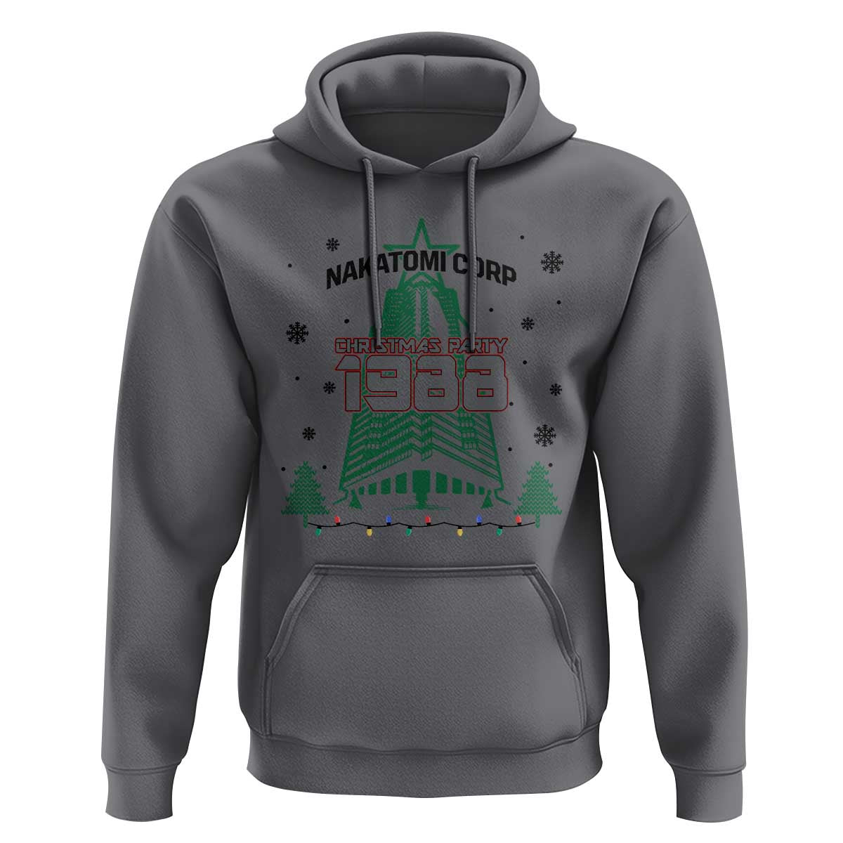 Vintage Nakatomi Plaza 1988 Christmas Party Hoodie - Wonder Print Shop