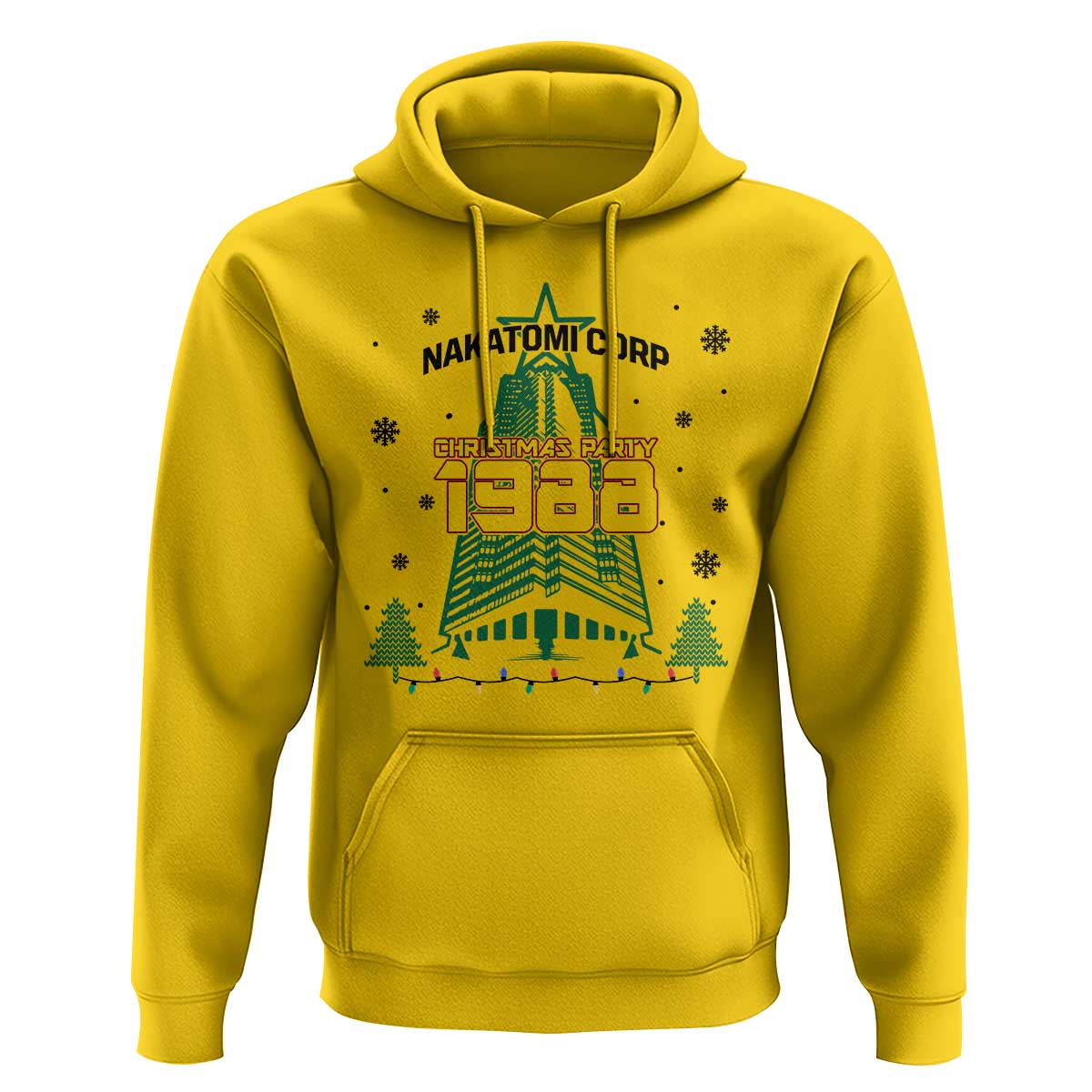 Vintage Nakatomi Plaza 1988 Christmas Party Hoodie - Wonder Print Shop