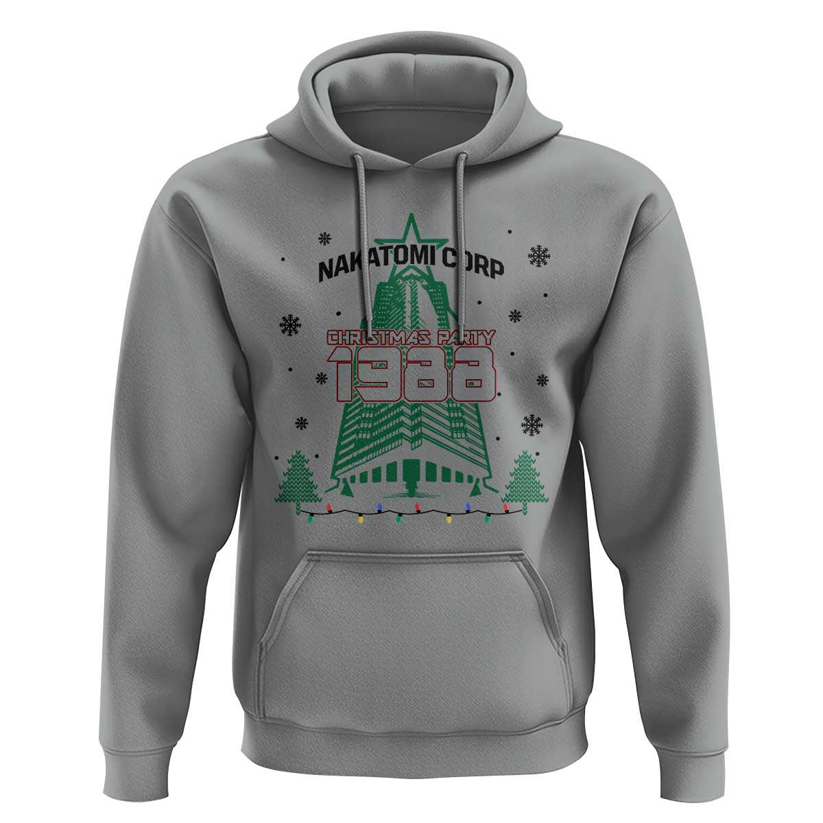 Vintage Nakatomi Plaza 1988 Christmas Party Hoodie - Wonder Print Shop
