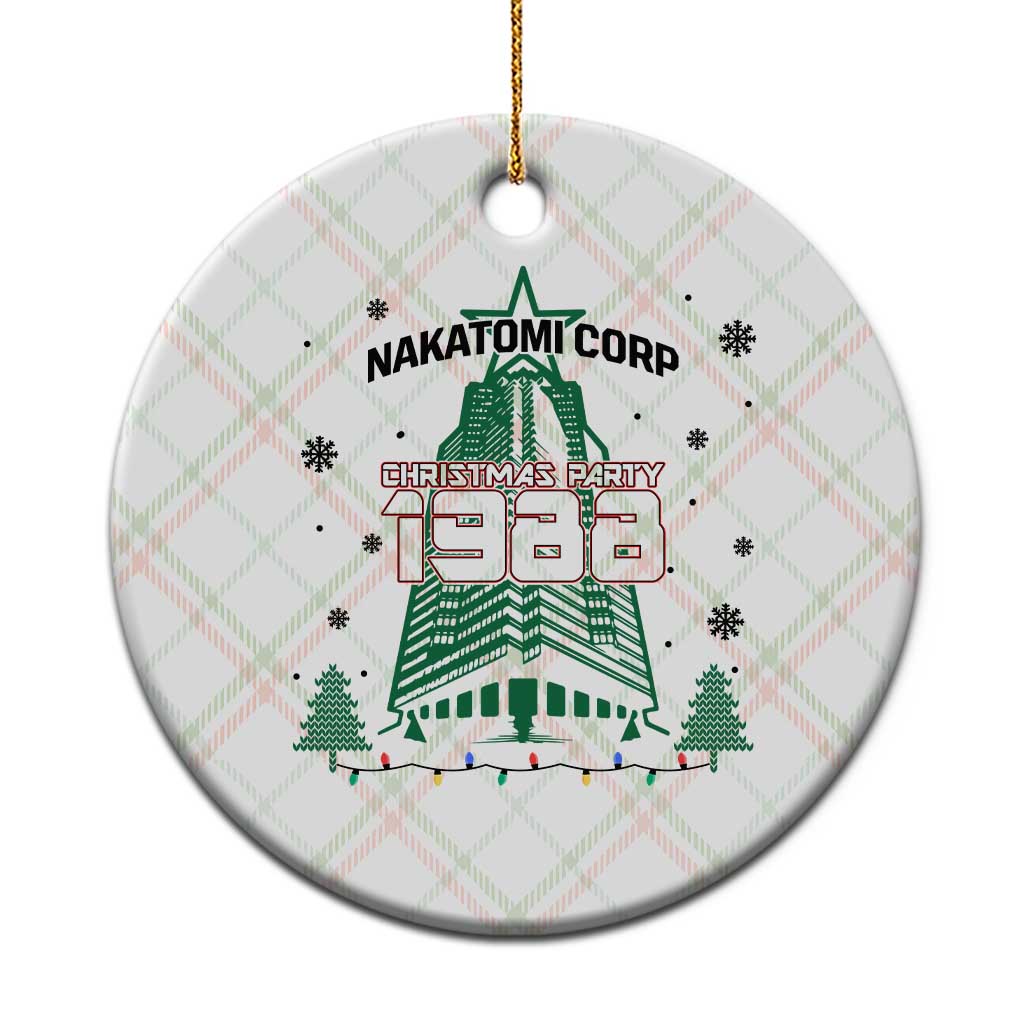 Vintage Nakatomi Plaza 1988 Christmas Party Ceramic Ornament - Wonder Print Shop