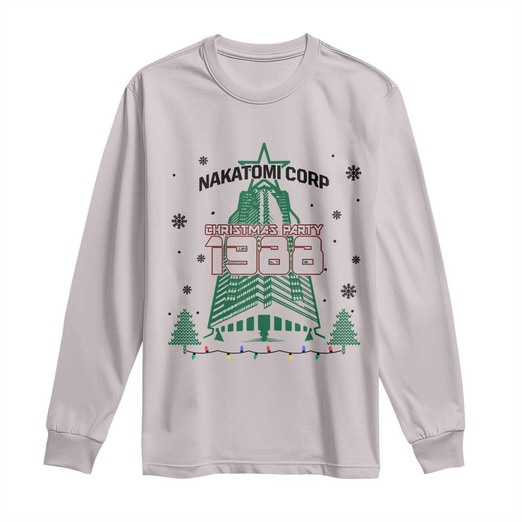 Vintage Nakatomi Plaza 1988 Christmas Party Long Sleeve Shirt - Wonder Print Shop