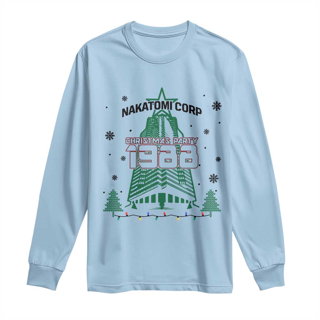 Vintage Nakatomi Plaza 1988 Christmas Party Long Sleeve Shirt - Wonder Print Shop