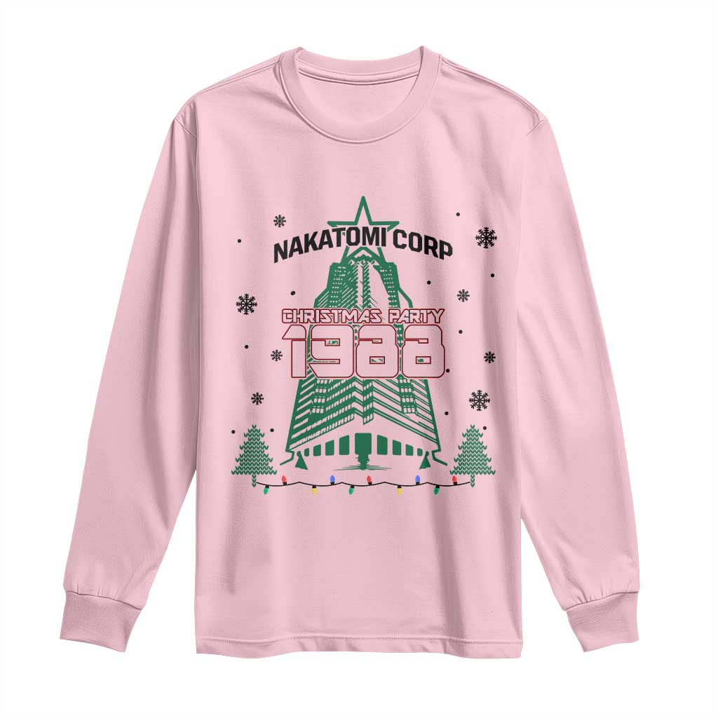 Vintage Nakatomi Plaza 1988 Christmas Party Long Sleeve Shirt - Wonder Print Shop
