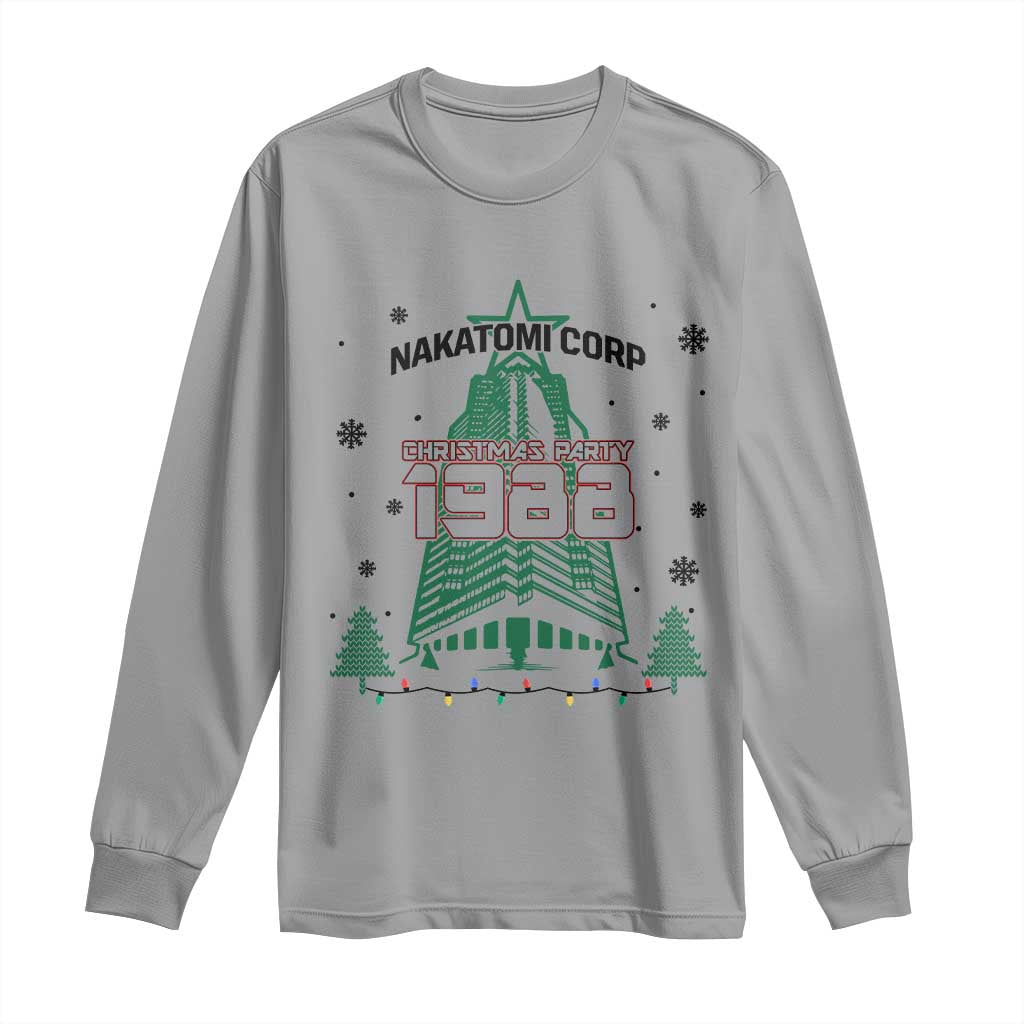 Vintage Nakatomi Plaza 1988 Christmas Party Long Sleeve Shirt - Wonder Print Shop