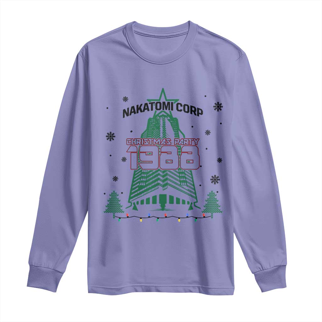 Vintage Nakatomi Plaza 1988 Christmas Party Long Sleeve Shirt - Wonder Print Shop