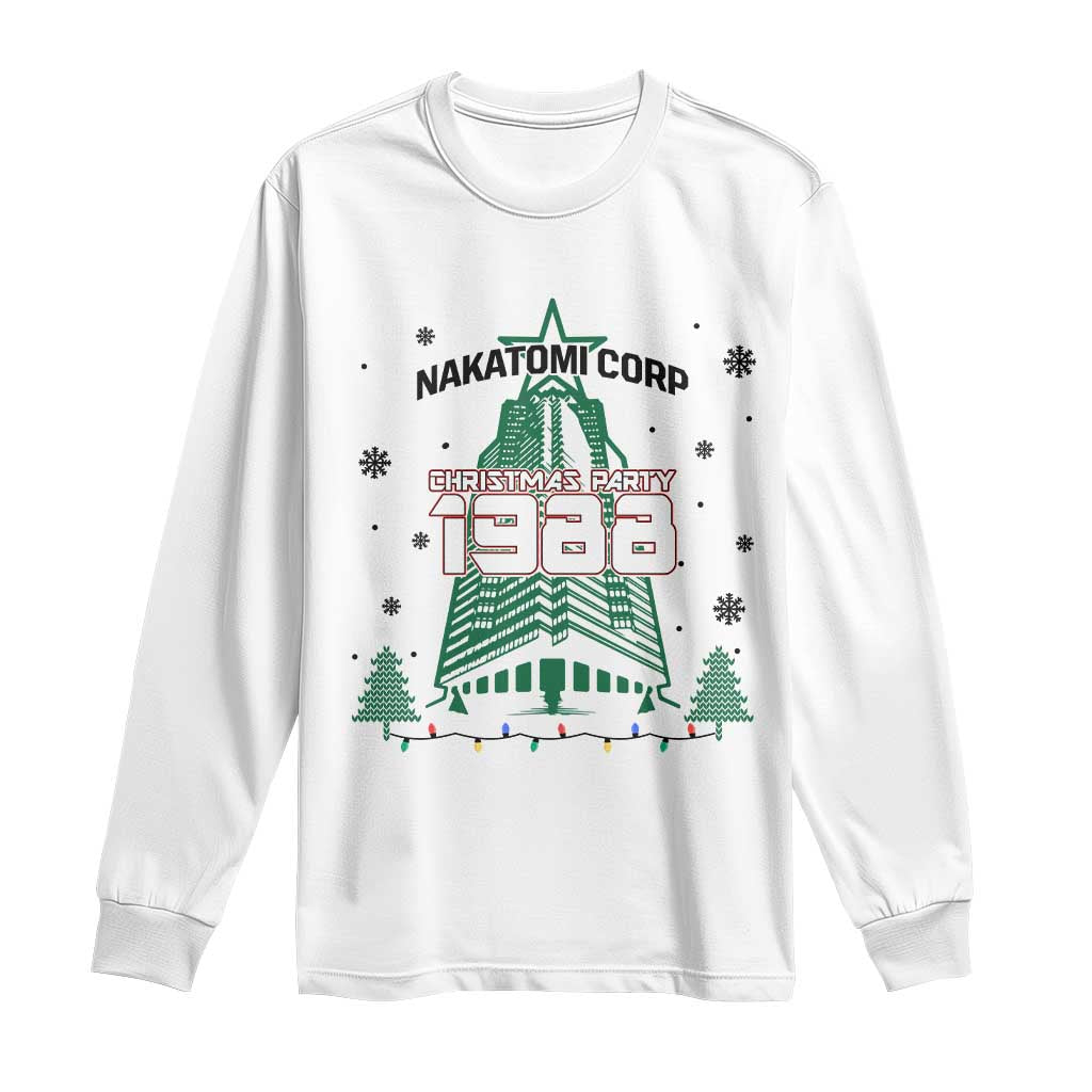 Vintage Nakatomi Plaza 1988 Christmas Party Long Sleeve Shirt - Wonder Print Shop