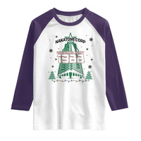 Vintage Nakatomi Plaza 1988 Christmas Party Raglan Shirt - Wonder Print Shop