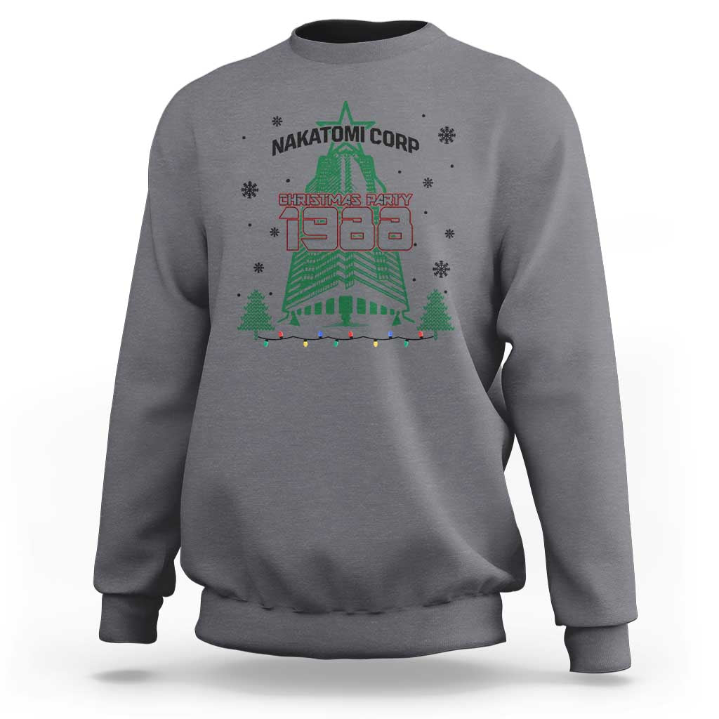 Vintage Nakatomi Plaza 1988 Christmas Party Sweatshirt - Wonder Print Shop