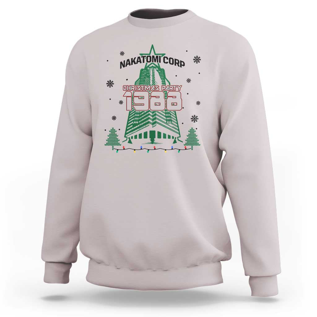 Vintage Nakatomi Plaza 1988 Christmas Party Sweatshirt - Wonder Print Shop