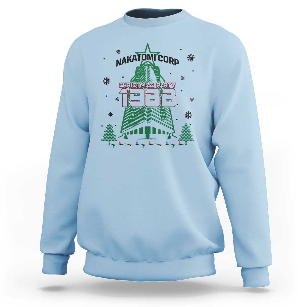 Vintage Nakatomi Plaza 1988 Christmas Party Sweatshirt - Wonder Print Shop